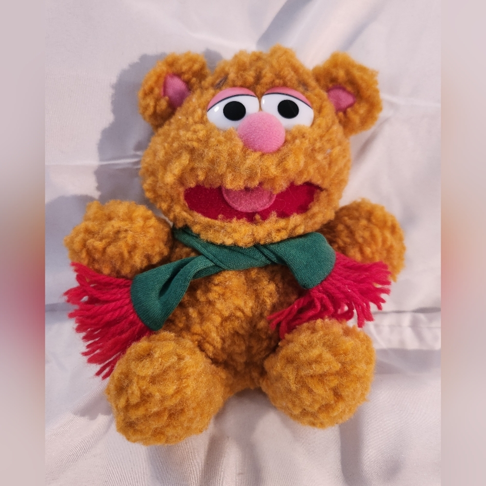 Fozzie Bear plush.